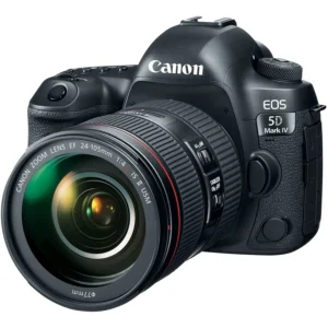 Фотоаппарат Canon EOS 5D Mark IV Kit 24-105mm IS II, полнокадровая камера с высоким качеством изображения и функцией записи видео.