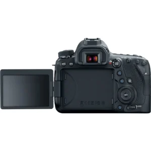 Фотоаппарат Canon EOS 6D Mark II, полнокадровая зеркальная камера с защитой от пыли и влаги, идеально подходит для профессиональных фотографов.
