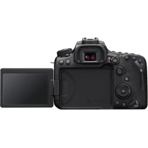 Фотоаппарат Canon EOS 90D, мощная цифровая зеркальная камера с разрешением 32.5 МП и возможностью записи видео в формате 4K.