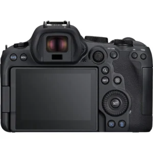 Фотоаппарат Canon EOS R6 Mark II, высококачественный и мощный, подходит для съемки фото и видео.