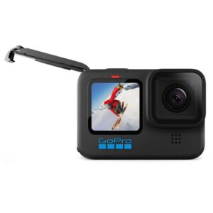 Камера GoPro HERO10 Black с чипом GP2 и разрешением 5.3K, идеальная для съемки в любых условиях.