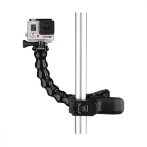 Крепление GoPro Jaws Flex Clamp, универсальное и надежное для фиксации камеры на различных объектах.