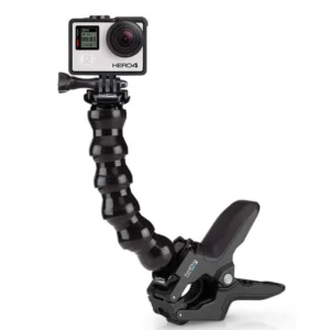 Крепление GoPro Jaws Flex Clamp, универсальное и надежное для фиксации камеры на различных объектах.