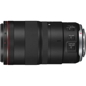 Макрообъектив RF 100mm f/2.8L Macro IS USM с автофокусировкой и увеличением 1.4x, гибридной стабилизацией и защитой от погодных условий.